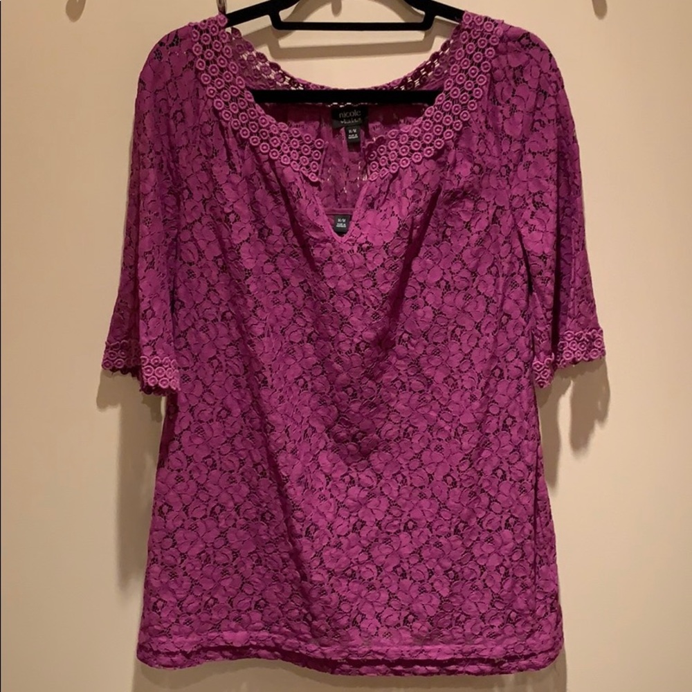 Purple Floral Top